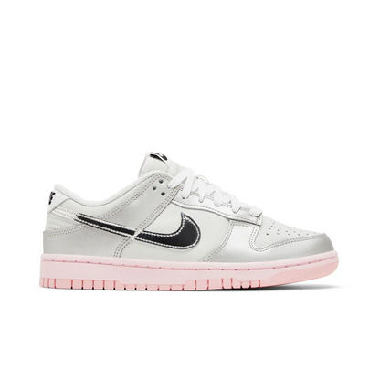 Nike Dunk Low LX Metallic Silver Pink Foam (Women's) sneaker 1 - stylecode HM3698-006