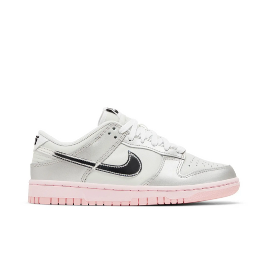 Nike Dunk Low LX Metallic Silver Pink Foam (Women's) sneaker 1 - stylecode HM3698-006