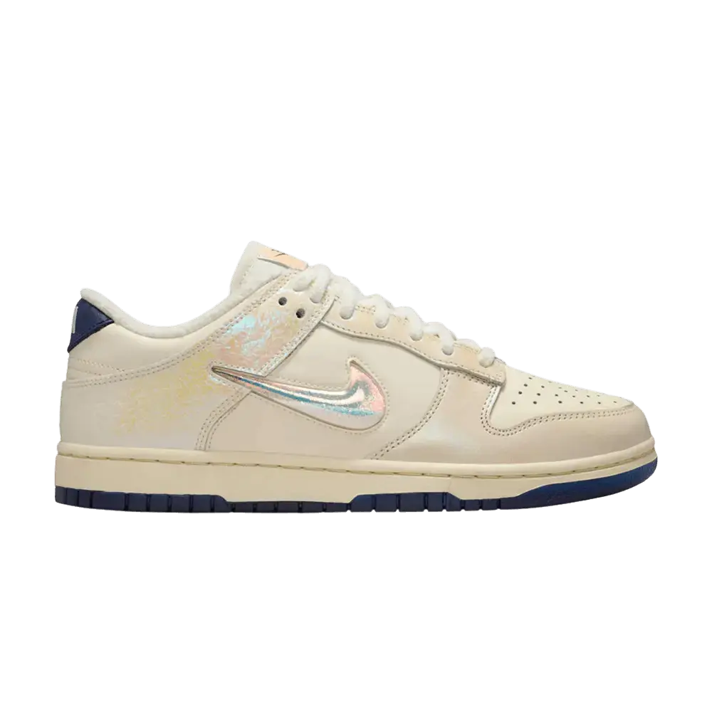 Nike Dunk Low Metallic Jewel Swoosh Sail (Women's) sneaker 1 - stylecode IM6571-027