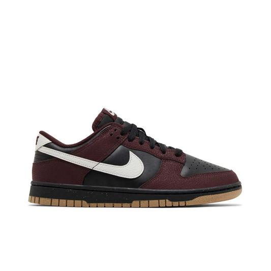 Nike Dunk Low Next Nature Burgundy Crush Black (Women's) sneaker 1 - stylecode HM9658-600
