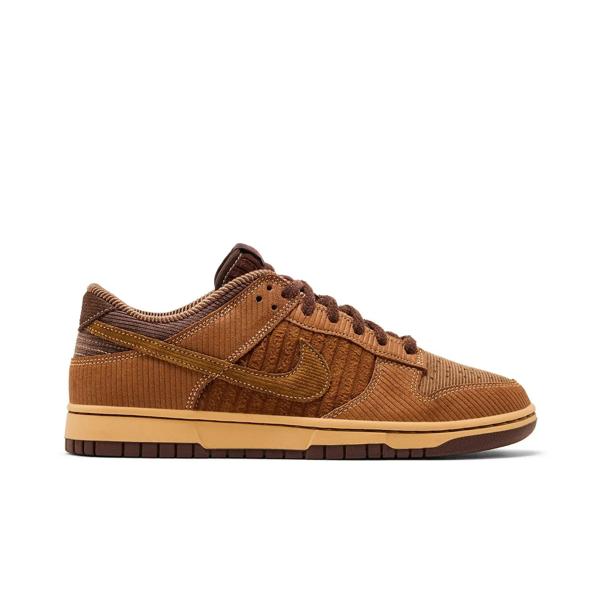 Nike Dunk Low Retro Premium Light British Tan Corduroy sneaker 1 - stylecode IB7746-200