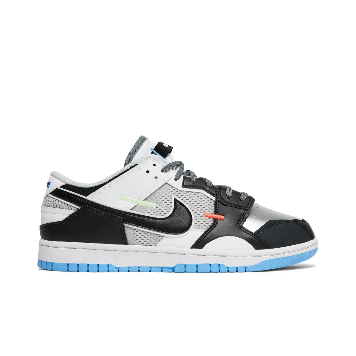 Nike Dunk Low Scrap Black Neutral Grey University Blue White sneaker 1 - stylecode DN5381-001