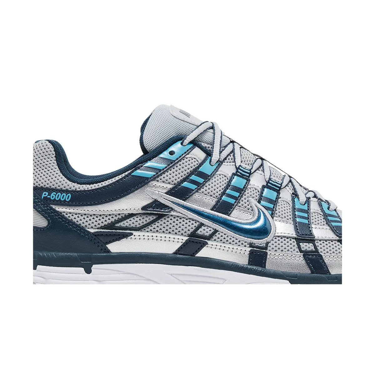 Nike P-6000 Armory Navy Flat Silver sneaker, productfoto 2 - stylecode CD6404-402