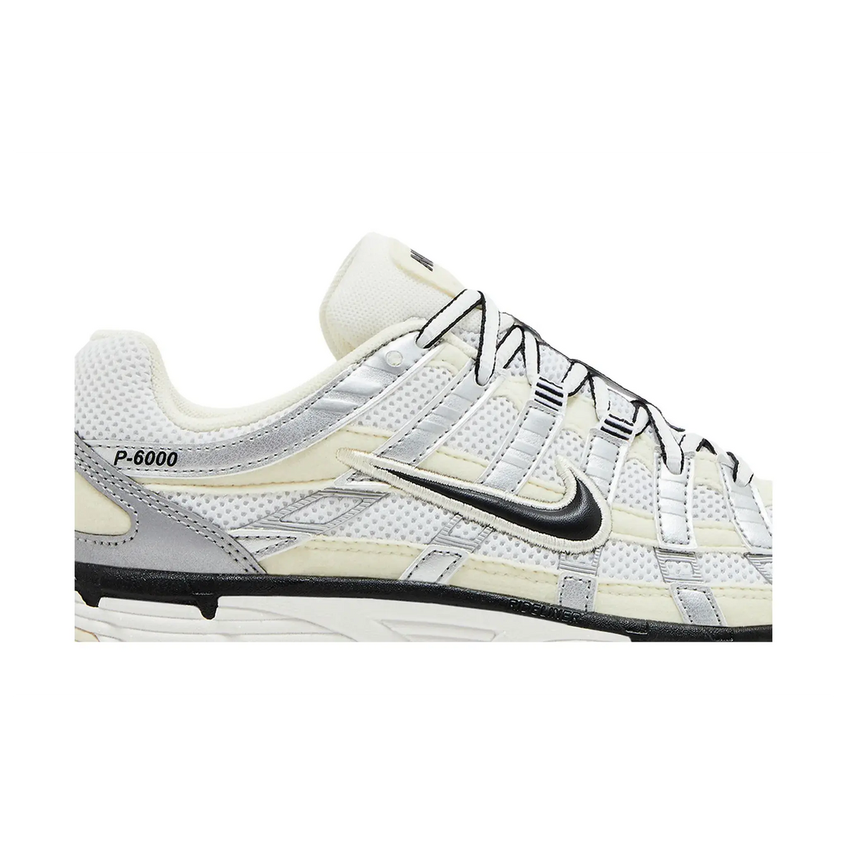Nike P-6000 Coconut Milk Metallic Silver (Women's) sneaker, productfoto 3 - stylecode FV6603-100