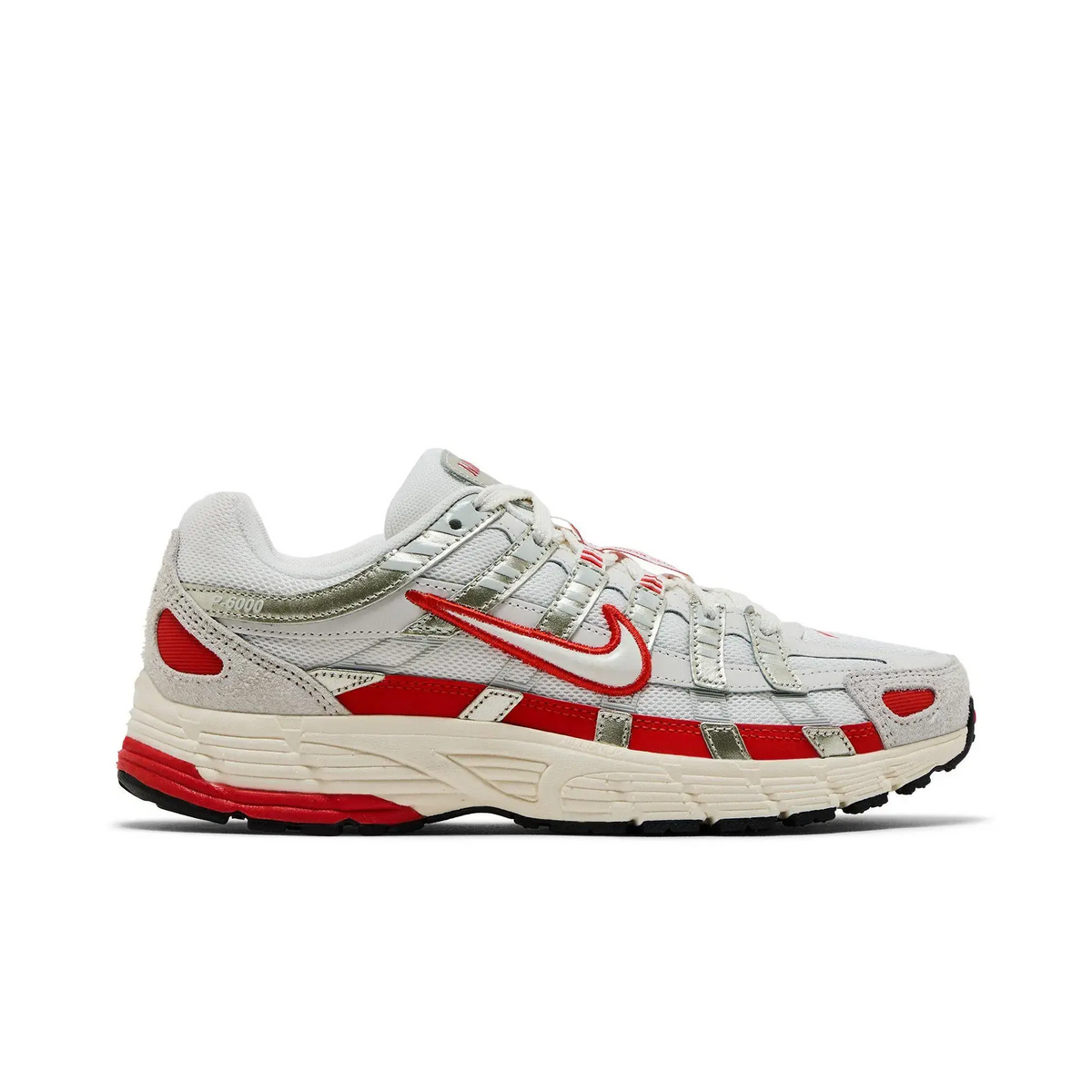 Nike P-6000 Sail Pale Ivory Light Bone Picante Red (Women's) sneaker 1 - stylecode HV5230-133