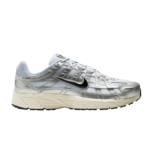Nike P-6000 White Metallic Silver Flat Silver Black sneaker 1 - stylecode CD6404-105
