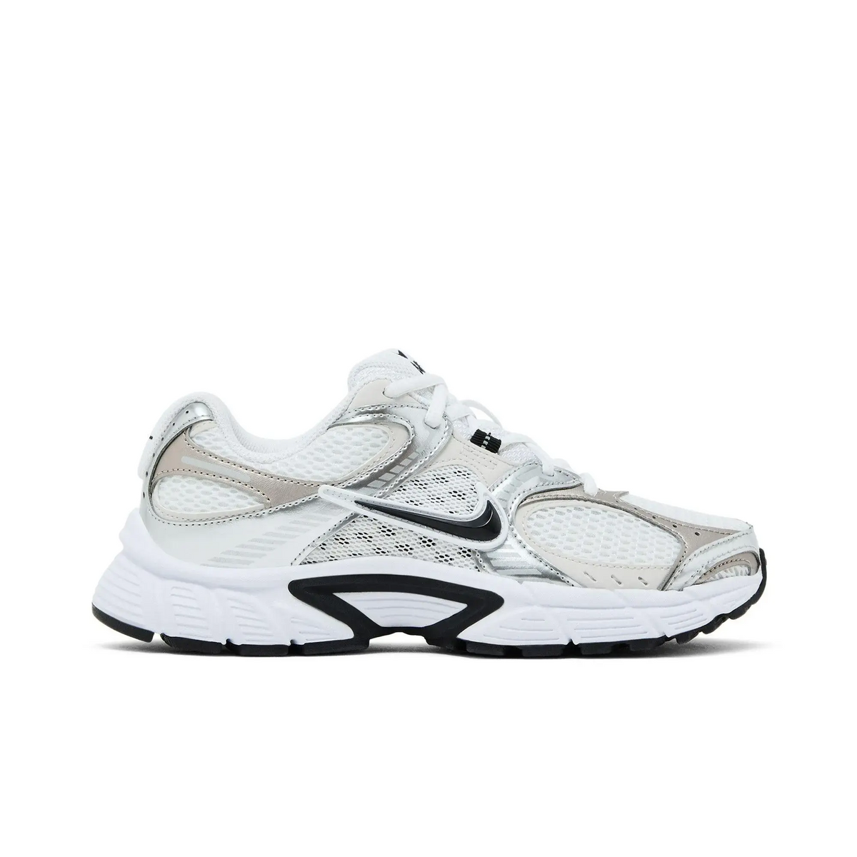 Nike V5 RNR White Vast Grey Metallic Silver Black (Women's) sneaker 1 - stylecode HQ7901-107