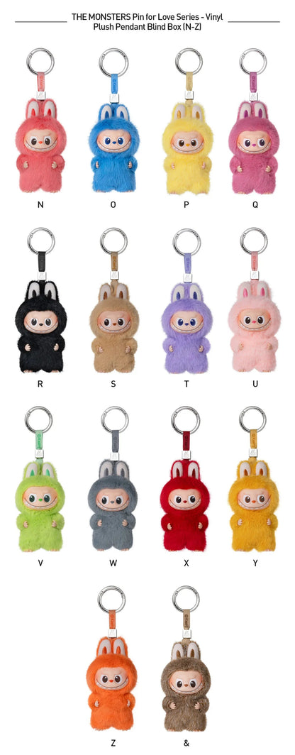 Pop Mart Labubu The Monsters - Pin for Love Series Letter Pendant (N - Z) Blind Box - HYP3