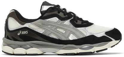 Zijkant van de ASICS Gel-NYC Ivory Clay Grey