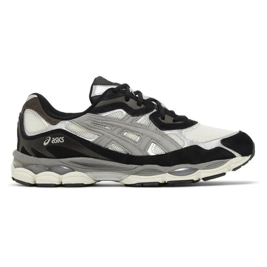 ASICS Gel-NYC Ivory Clay Grey sneaker zijkant links