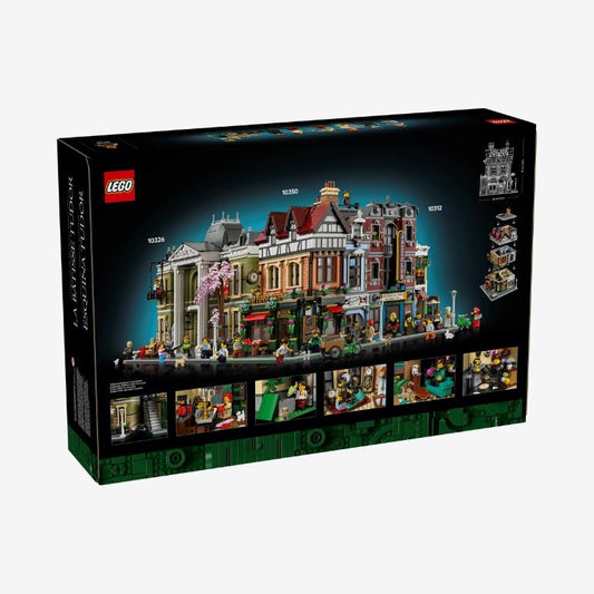 LEGO Icons 10350 Hoekpand in tudorstijl bouwset voor volwassenen achterkant