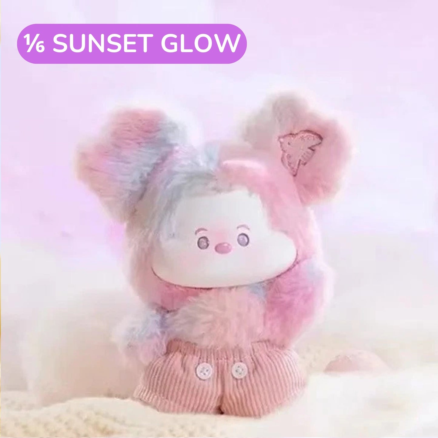 Miniso Disney Blind Box Mickey Head In The Clouds Vinyl Plush Pendant Surprise Box