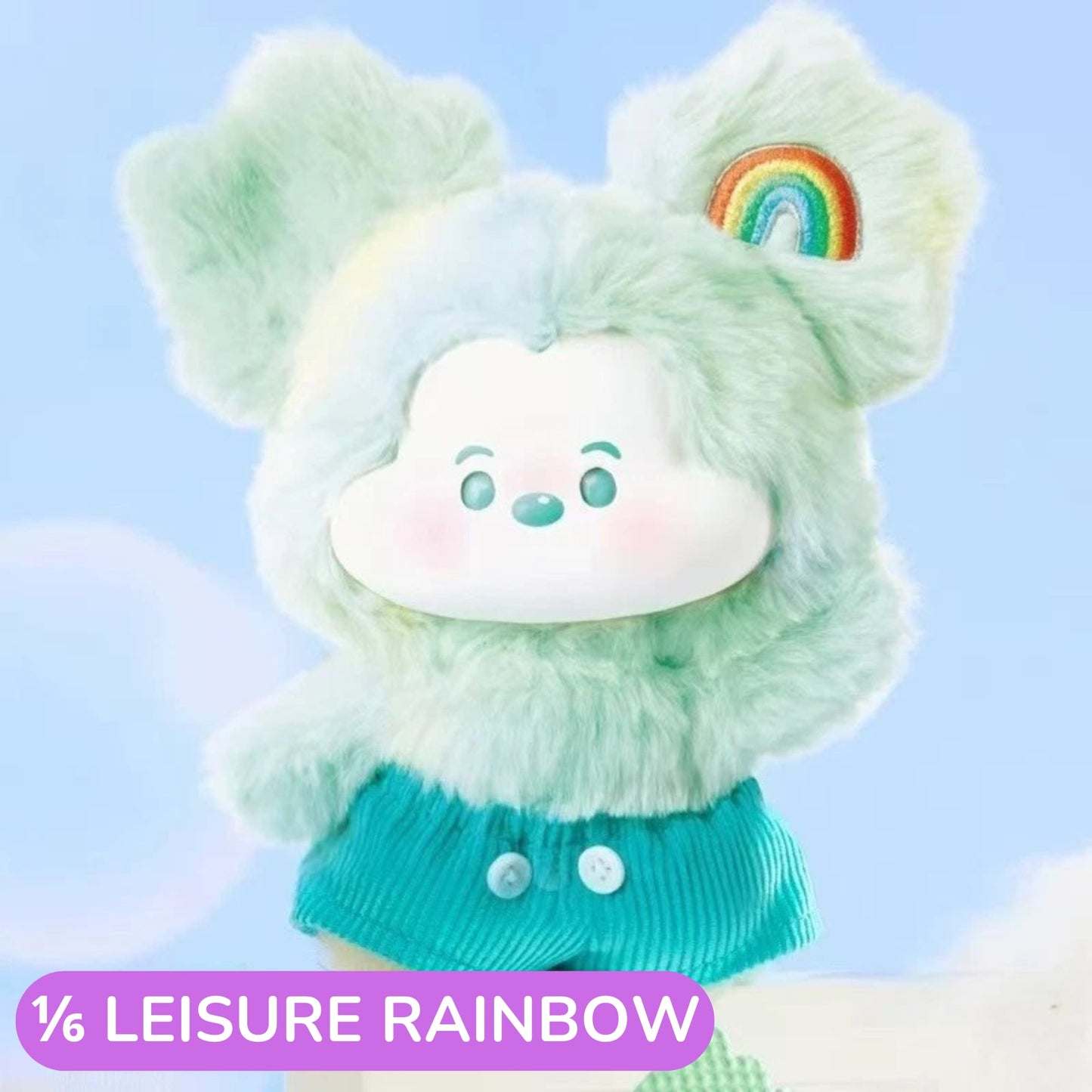 Miniso Disney Blind Box Mickey Head In The Clouds Vinyl Plush Pendant Surprise Box