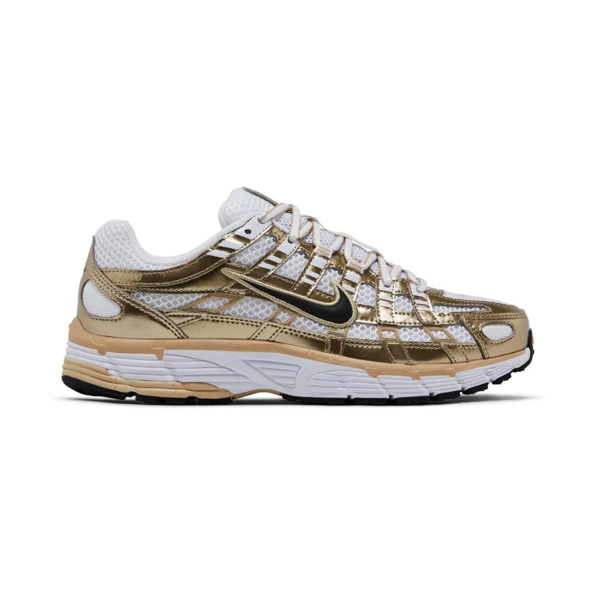 Nike P-6000 Gold damesschoen zijkant links