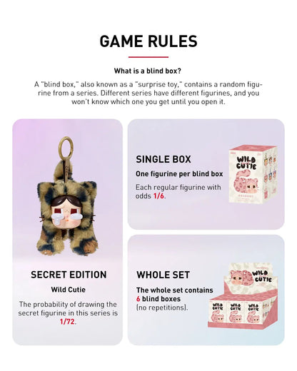 Pop Mart CRYBABY Wild but Cutie Series Vinyl Plush Pendant Blind Box